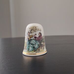 Vintage Porcelain Thimble  | Hexagon Studios | Staffordshire England